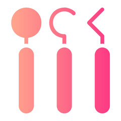 medical tools gradient icon