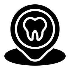 Dental care line icon