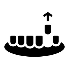 extraction line icon