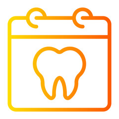 dental checkup gradient icon