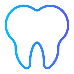 tooth gradient icon