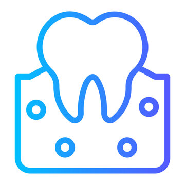 Gums Gradient Icon