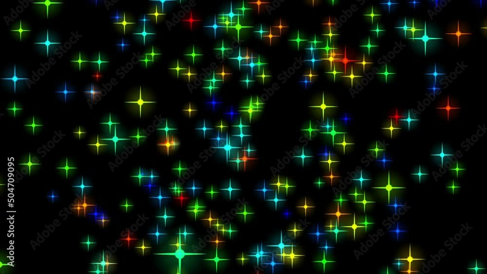 Poster abstract journey through star fields in space to a distant galaxy. a close-up of twinkling stars of 