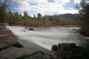 river in the mountains