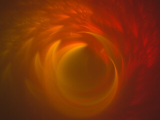 Abstract fractal art background, suggestive of fire flames and hot wave. Computer generated fractal...