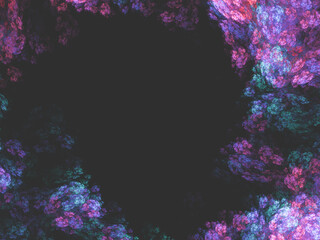 Abstract fractal art background, suggestive of astronomy and nebula. Computer generated fractal...