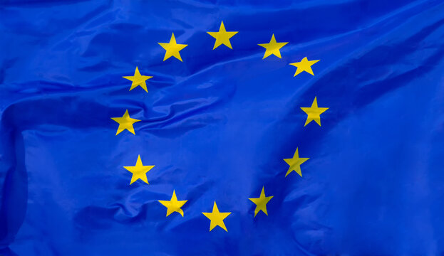 European union flag, official colors and proportion correctly. Patriotic EU symbol
