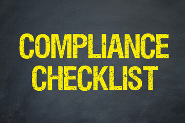 Compliance checklist