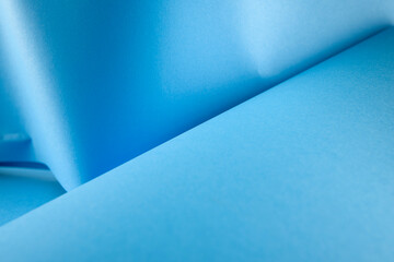 Abstract paper photography in blue