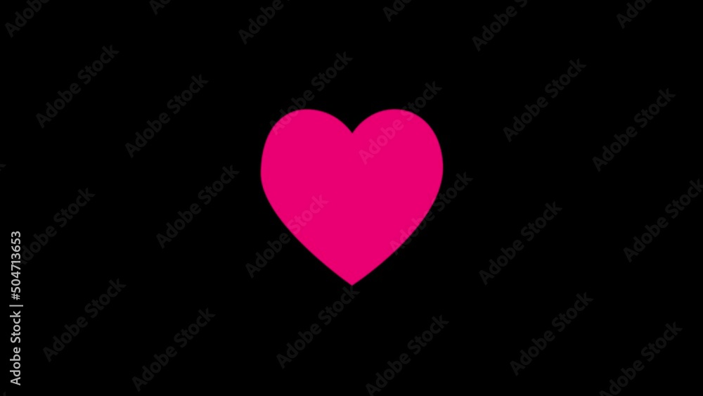 Poster color picture of heart on a black background. colored heart. distortion liquid style transition icon