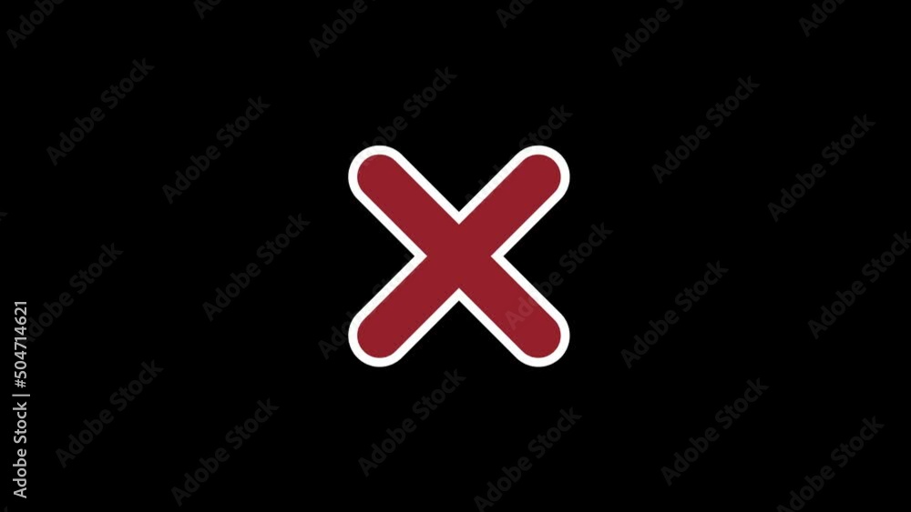 Poster color picture of cross on a black background. red cross with white stroke. distortion liquid style t