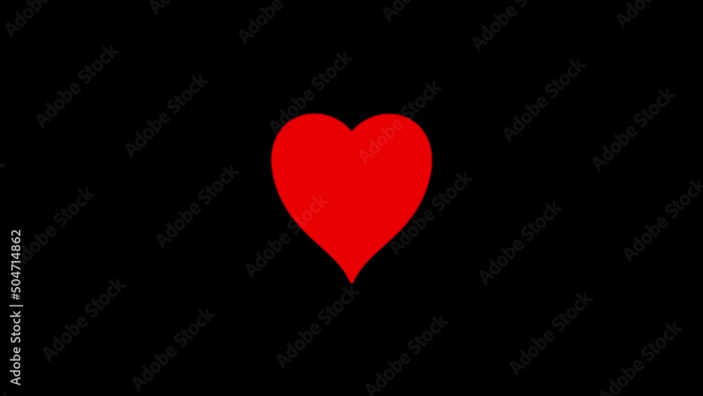 Poster color picture of heart on a black background. colored heart. distortion liquid style transition icon