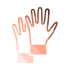 Rubber Protective Gloves Icon