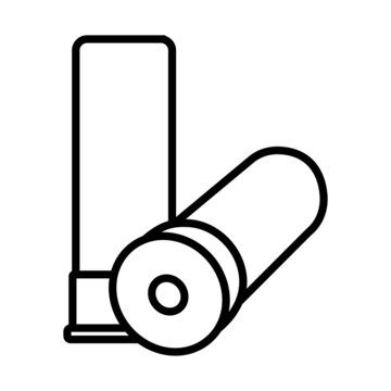 black shotgun shells outline clip art preview