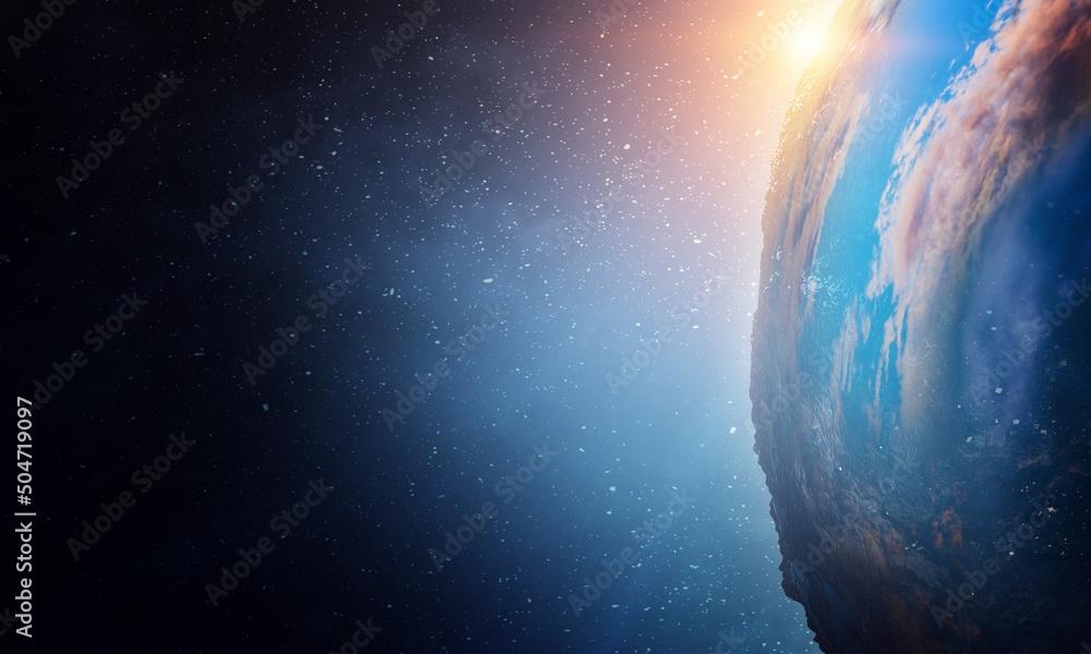 Canvas Prints image of outer space. . mixed media