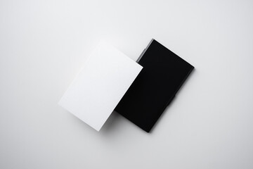 business card case isolated on white background