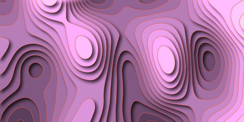 Trending modern abstract paper cut out topography map relief multi color background texture design. 3d papercut background for web, wall paper, brochure and other pattern.