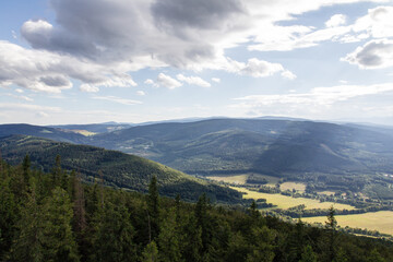 View from Biskupia Kopa towards Praded. 