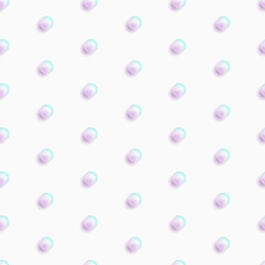 Vector abstract seamless pattern with voluminous balls.
