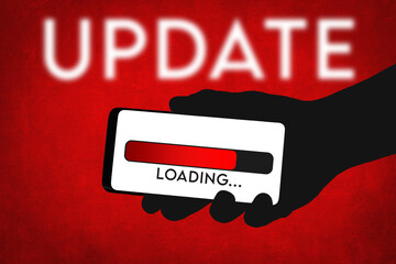 Update loading - concept on mobile device