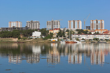 Construction of a residential complex Scythia on the shore of the Cossack Bay in the city of Sevastopol, Crimea