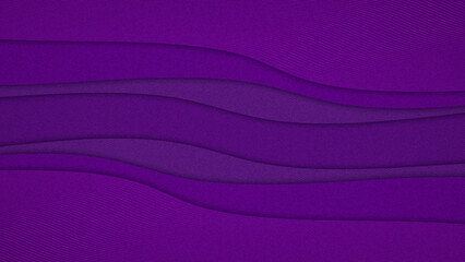 Purple background with paper art line curve and texture grains design. Vector illustration. Eps10