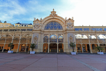 Colonnade with Singing Fountain in Mariánské Lázně (Marienbad), Czech Republic