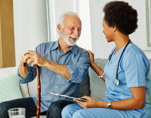 nurse doctor senior care caregiver help assistence retirement home nursing elderly woman man health...