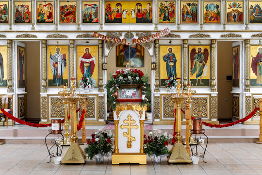 Orthodox church altar, religion and faith