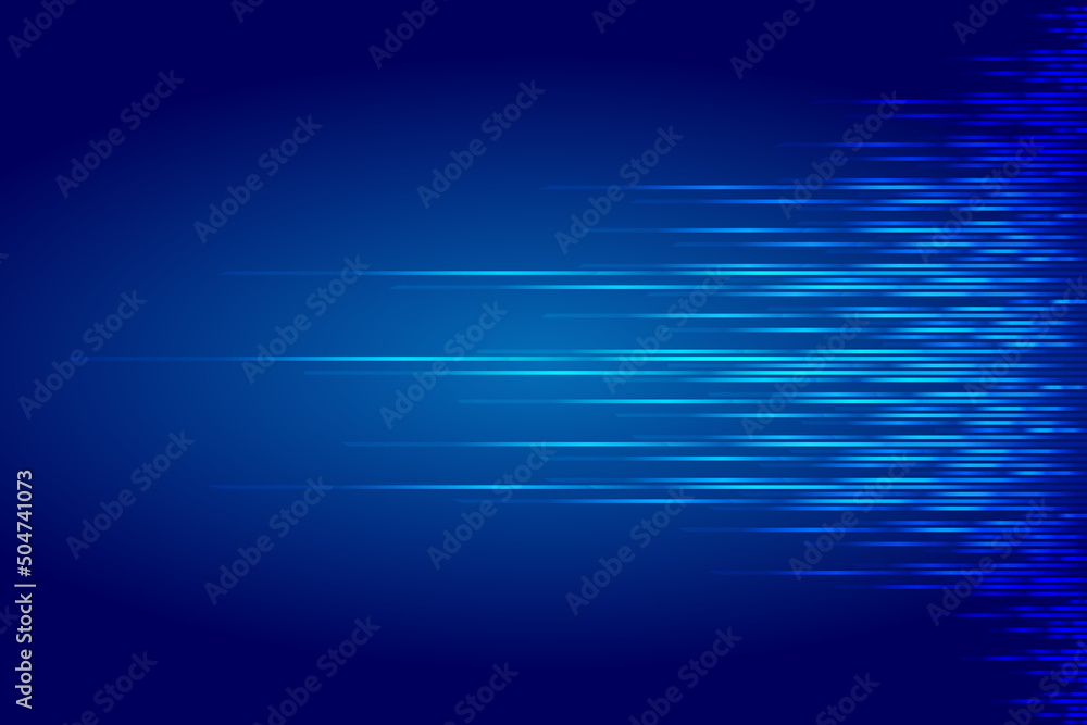 Poster light lines extending to the right of the internet speed background
