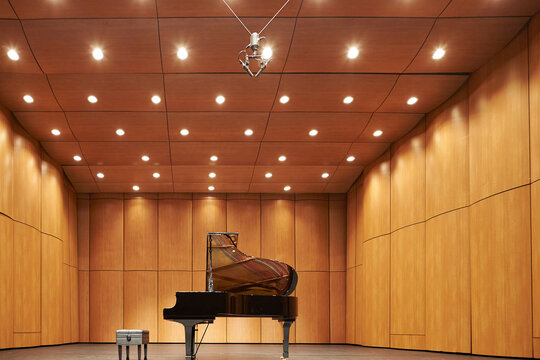 Grand Piano In The Concert Hall