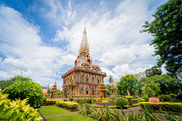 Old traditional buddhist temple in the Thailand