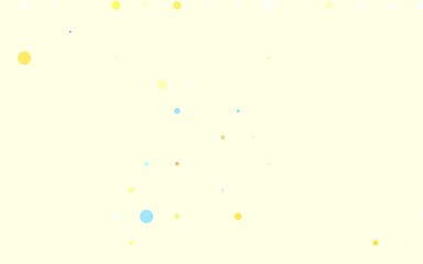 Light Blue, Yellow vector Blurred decorative design in abstract style with bubbles.