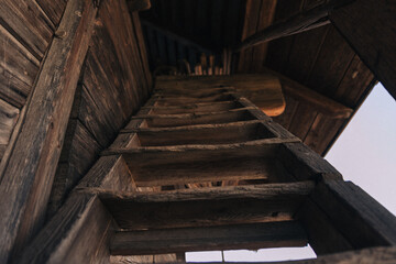 Fototapeta premium Holzleiter