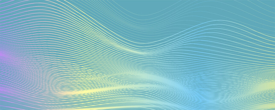 Futuristic fine lines. Abstract geometric background