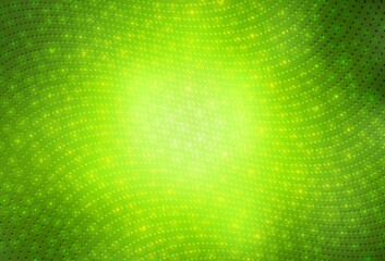 Light Green, Yellow vector Blurred bubbles on abstract background with colorful gradient.