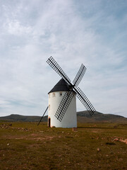 Traditional windmill in Malanquilla (Zaragoza, Spain)