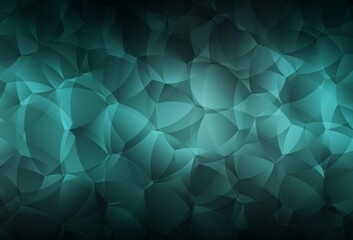 Fototapeta premium Dark Green vector template with chaotic shapes.