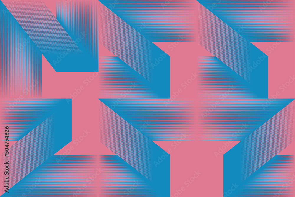 Poster abstract geometric vector pattern background with transition effect