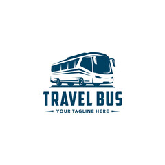 Travel Bus Logo Template with white Background. Suitable for your design need, logo, illustration, animation, etc. 