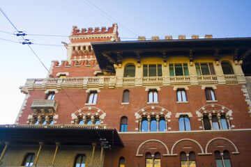 The building of Altagamma Foundation (Fondazione Altagamma) at Via Monte Napoleone in Milan