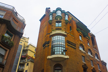 Palace of Fidia (Palazzo Fidia) in Porta Venezia district in Milan