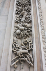 Fragment of Milan Cathedral (Duomo di Milano) in Milan	