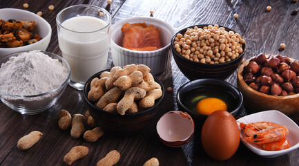 Composition with common food allergens