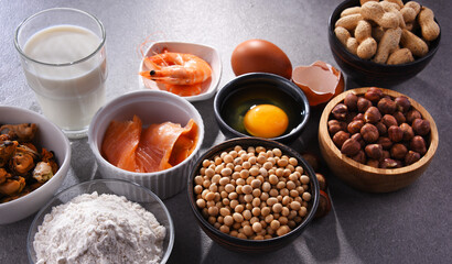 Composition with common food allergens