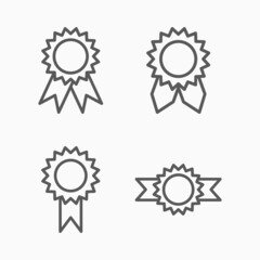 award ribbon icon, award vector