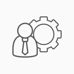 management icon, business concept vector