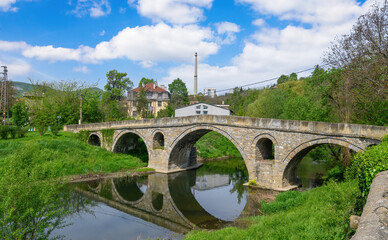 Fototapeta na wymiar The Bridge built by Kolio Ficheto in Dryanovo, Bulgaria