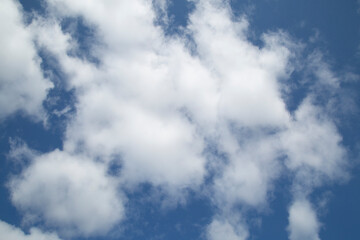Sky background with beautiful clouds. Landscape with clouds.