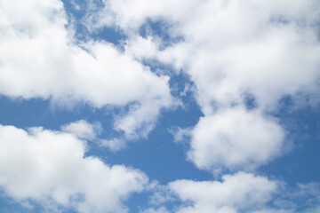 Fototapeta premium Sky background with beautiful clouds. Landscape with clouds.